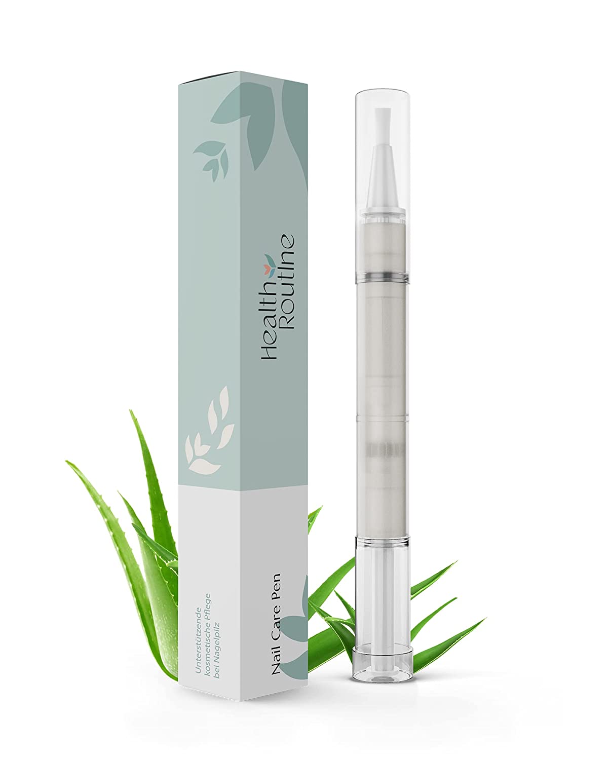HealthRoutine Nail Care Pen / Cosmetic Nail Fungus Treatment fast intensive / For well-groomed fingernails & Toenails | With Aloe Vera & Tea Tree Oil