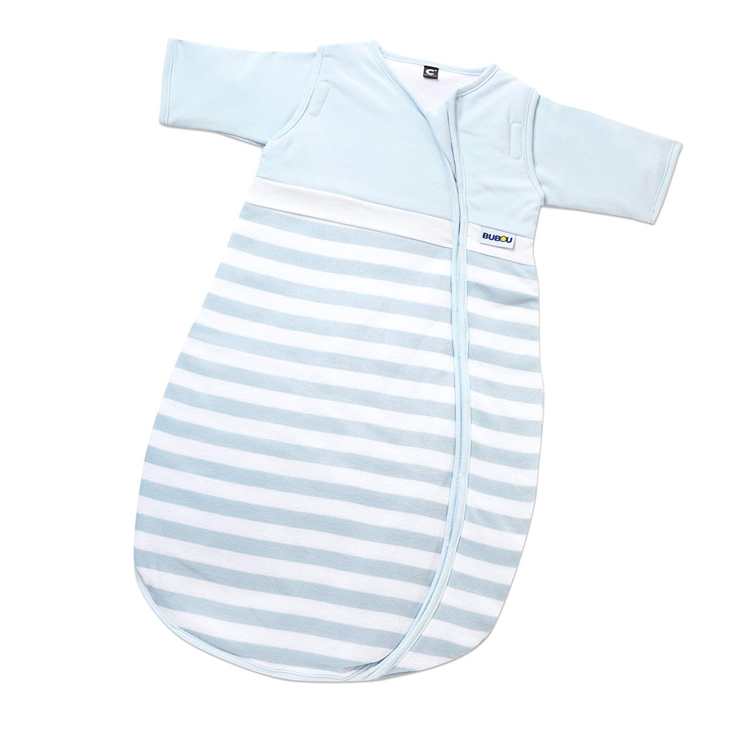 Gesslein Bubou Design 138 Temperature-Regulating Sleeping Bag for Babies / Children Size 110 cm Light Blue Stripes