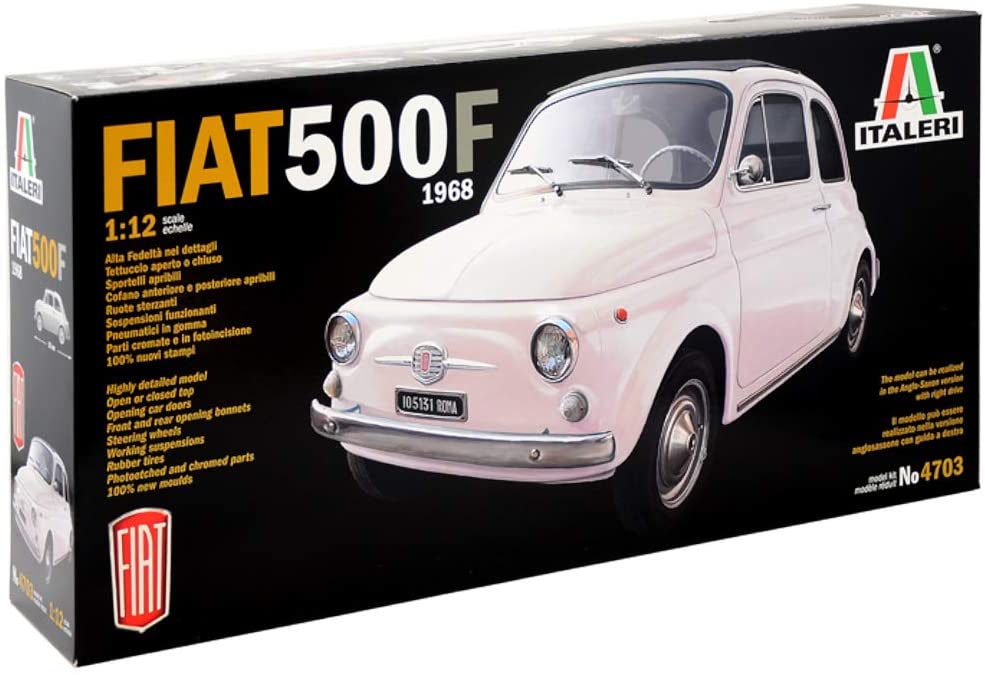 Italeri 510004703 Fiat 500 ° F 1: 12 Scale 1968 Version)