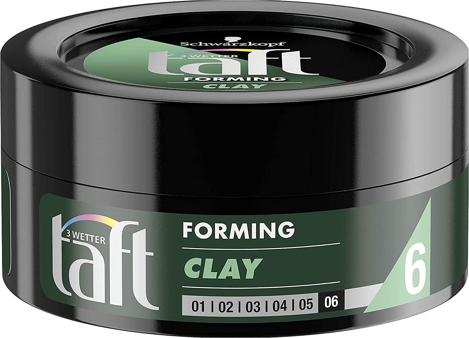 3 Wetter taft  Schwarzkopf 3 Weather Taffeta Wax Forming Clay Ultimate Strong Hold Pack of 5 x 75 ml