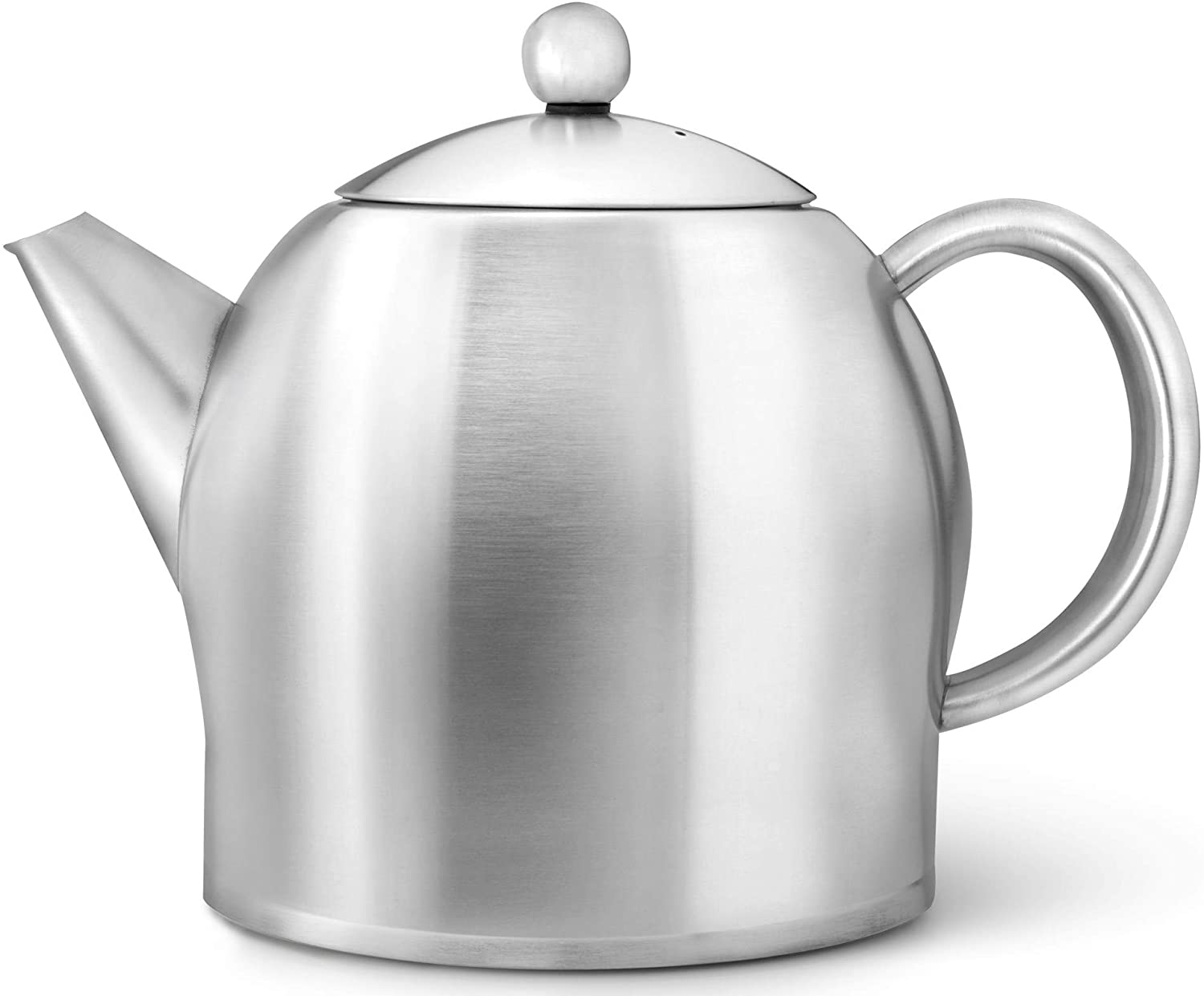 Bredemeijer 1.4 L Stainless Steel Teapot Santhee Satin Finish, Silver