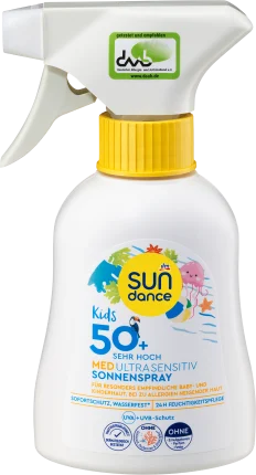 SUNDANCE Sun spray kids, MED ultra sensitive, SPF 50+, 200 ml