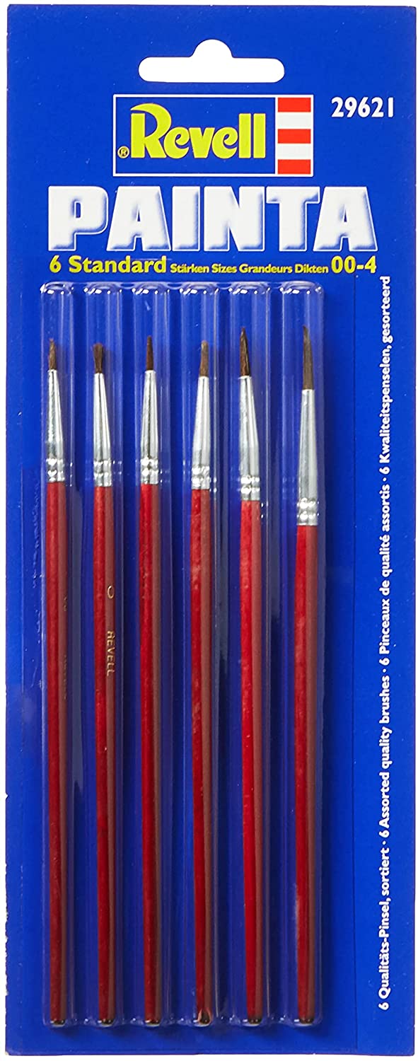 Revell 29621 Paint Brush Set Standard Pack of 6, Single