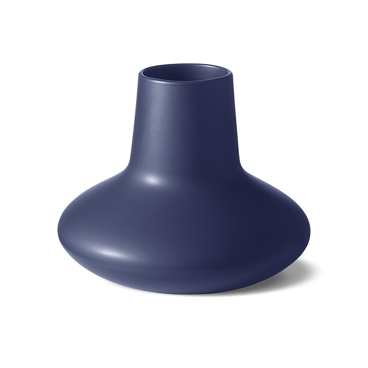 Georg Jensen Hk, Stone Vase, Blue, 22.5 X 22.5 X 18.5 Cm