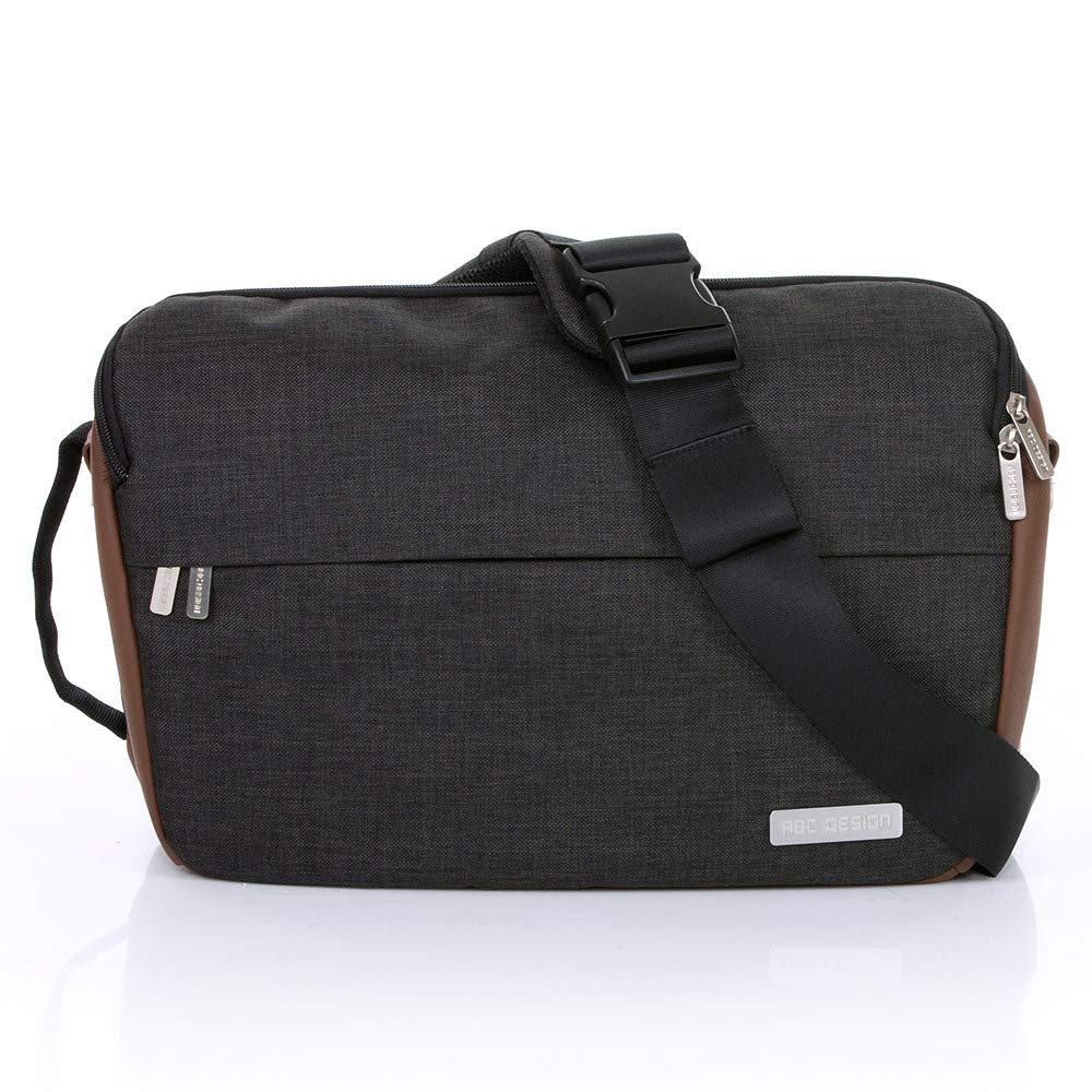 ABC Design Slide Shoulder Bag - Messenger Bag / Changing Bag with Shoulder Strap and Zip Compartment - Piano