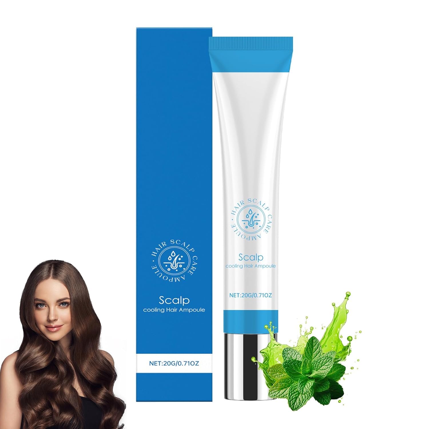 Scalphy Hair Ampoule, 20 g Scalp Cooling Hair Ampoule, Hair Ampoule Scalphy Cooling Hair Ampoule, Hair Essences Ball Keep Scalp Clean and Non Greasy, Hair Essences Ball, Hair Regrowth (1 Piece)