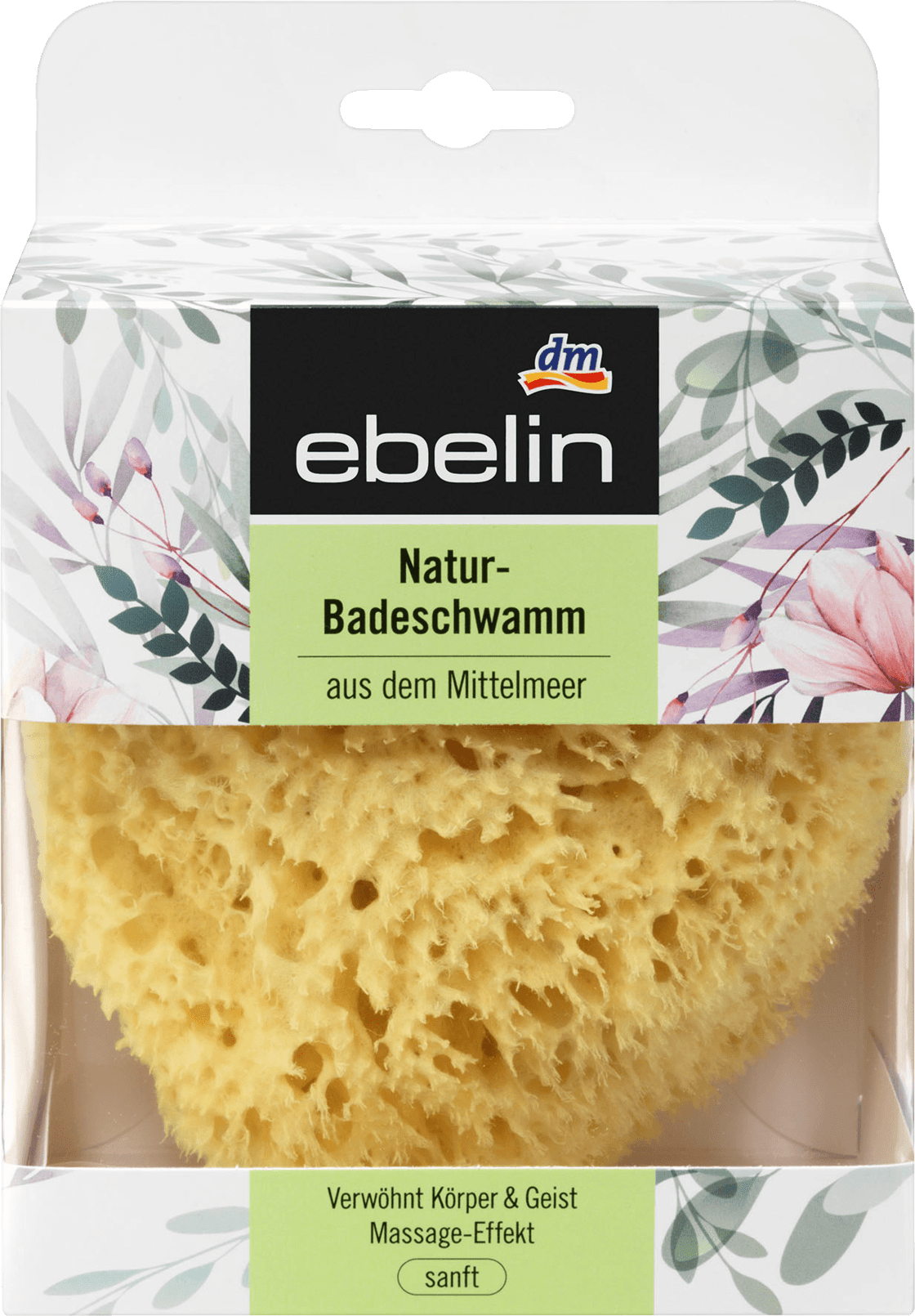 ebelin Bath Sponge Natural, 1 St