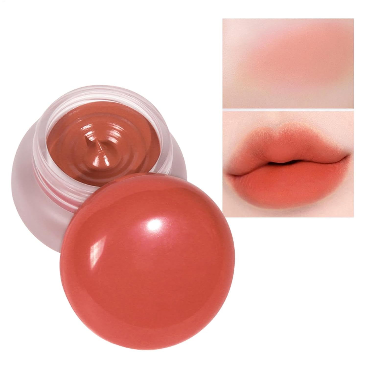 Pudding Pot Lip - Korean Pudding Pot Makeup | Pudding Pot Blush | Velvet Matte Pudding Pot Lip Clay | Blurry Pudding Pot Lip Pudding Pot Lip & Cheek Lip Balm for Women Lasting Retro Look