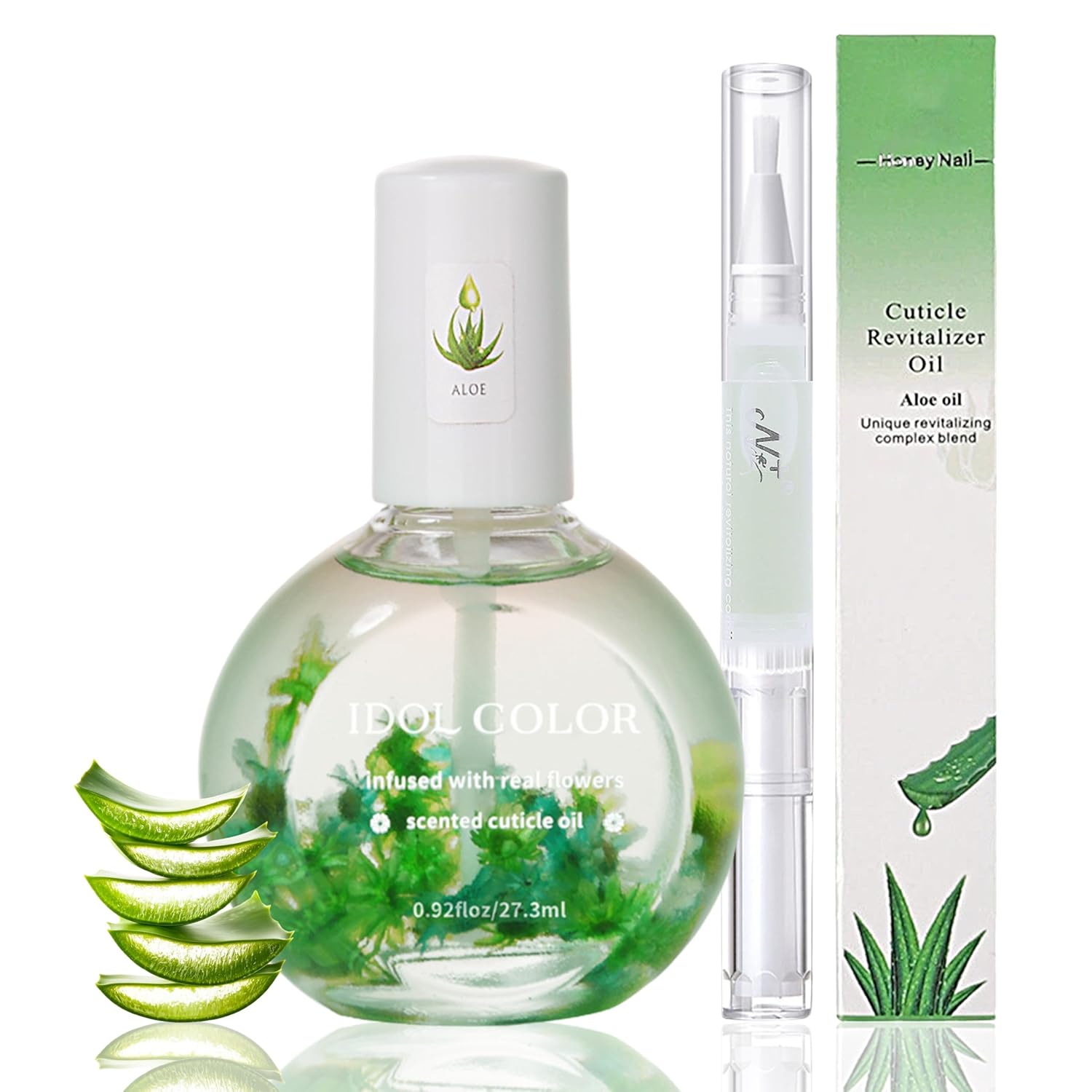Cuticle Care Oil Nail Cuticle Oil with Dried Flowers Nail Strengthening Oil with Flowers Organic Vitamin E Flower