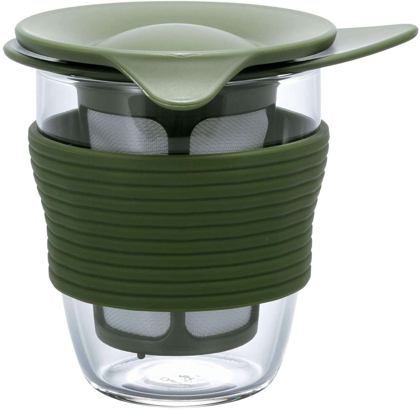 Hario 4977642140752 Tea Maker Handy 200ml – OG HDT Plastic Olive Green (7 x 7 x 10 cm