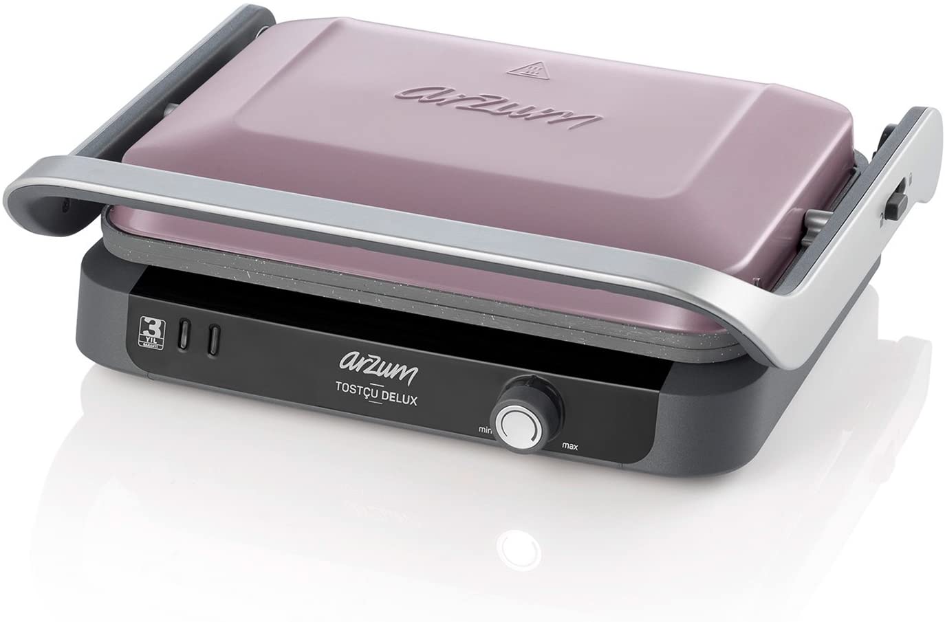 Arzum Deluxe Dreamline Tostcu Toaster Contact Grill Grill Toast Machine AR2028 Stainless Steel 1800W Colour: Dreamline Sandwich Maker