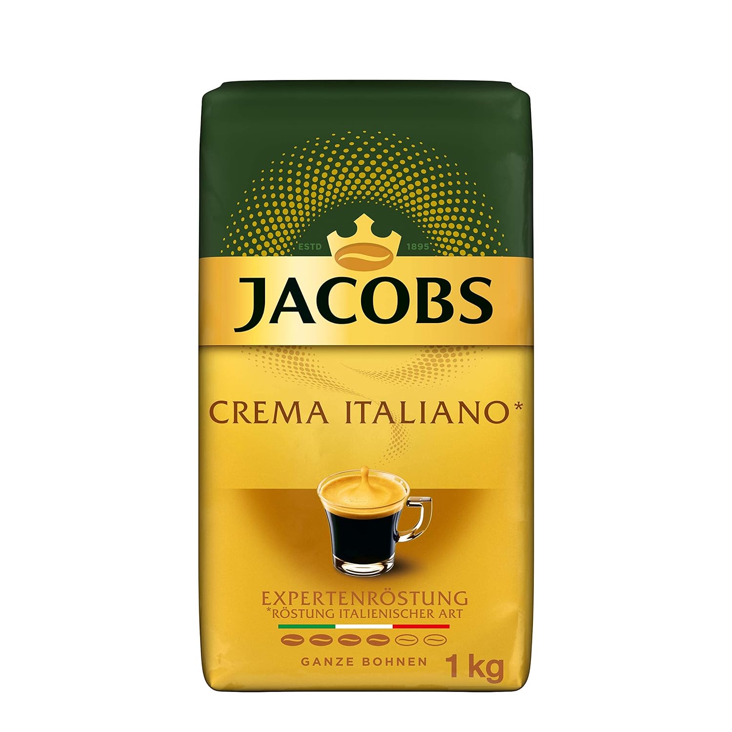 Jacobs Crema Intego Coffee Beans Expert Roasting 1 KG Bean Coffee