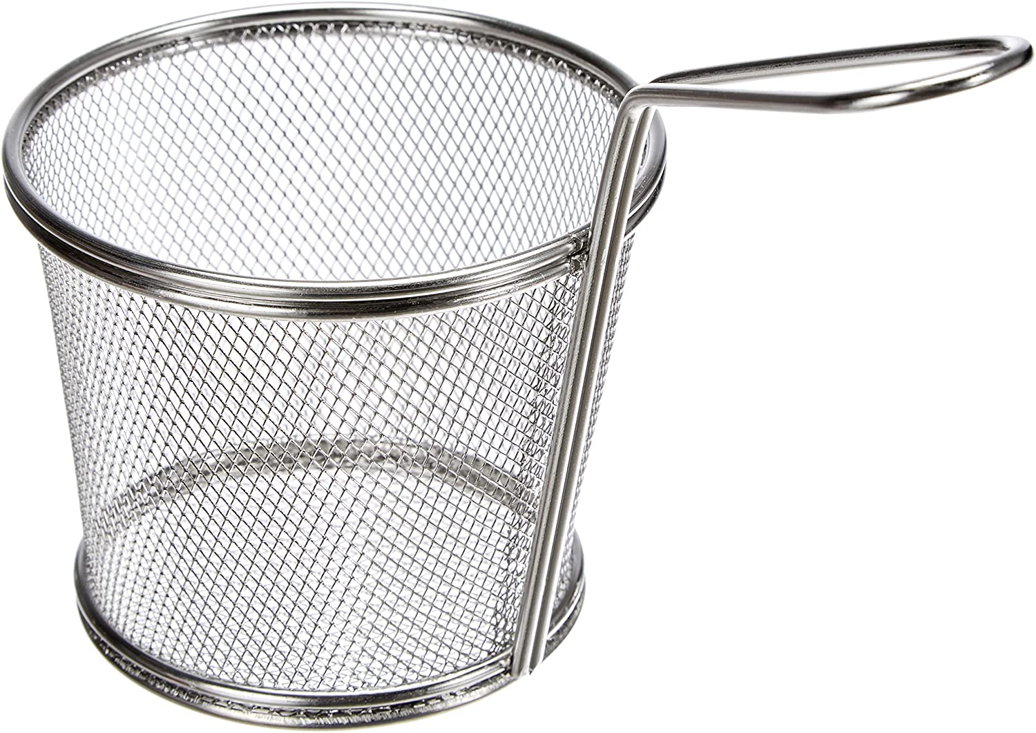 LACOR Stainless Steel Round Frying Basket, Grey, 12 cm