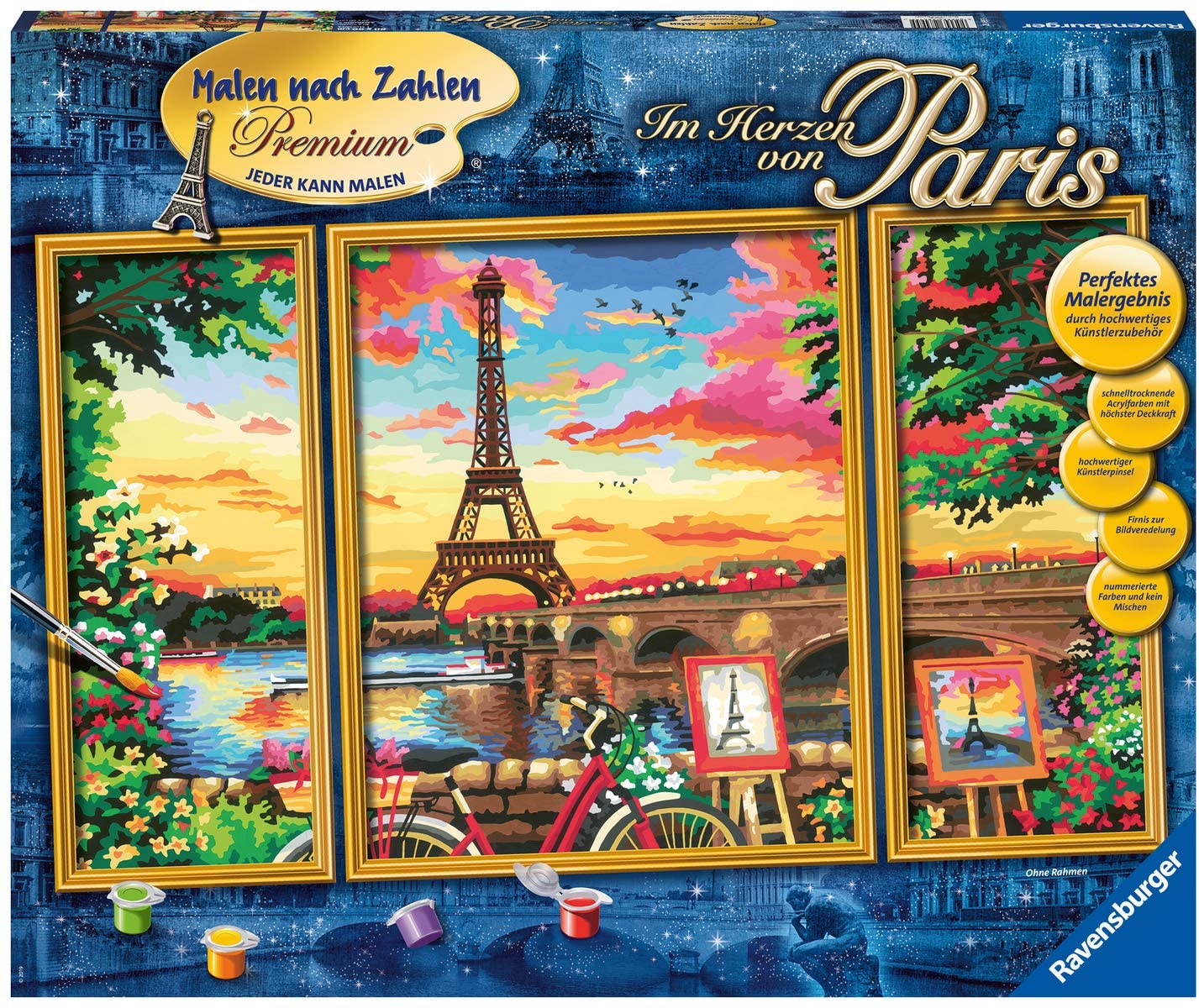Ravensburger 28495 Paint By Numbers - In The Heart Of Paris - Perfect Paint