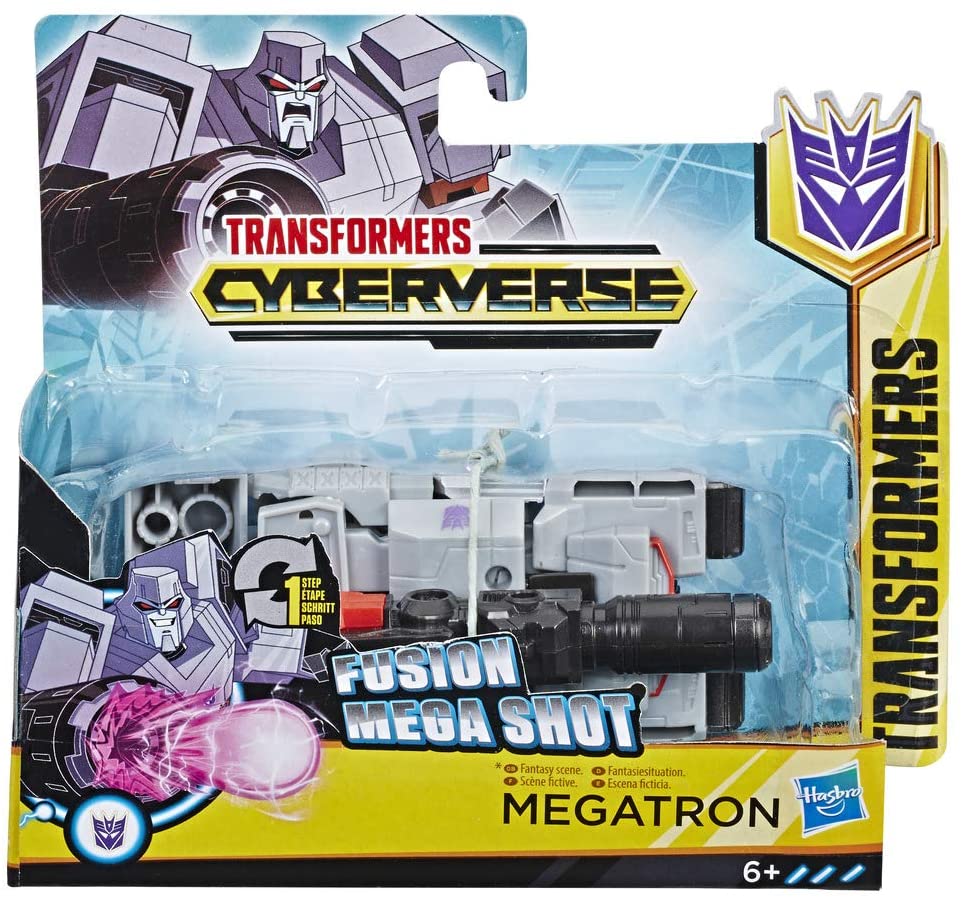 Transformers E3643Es1 Tra Cyberverse 1 Step Megatron, Multi-Coloured