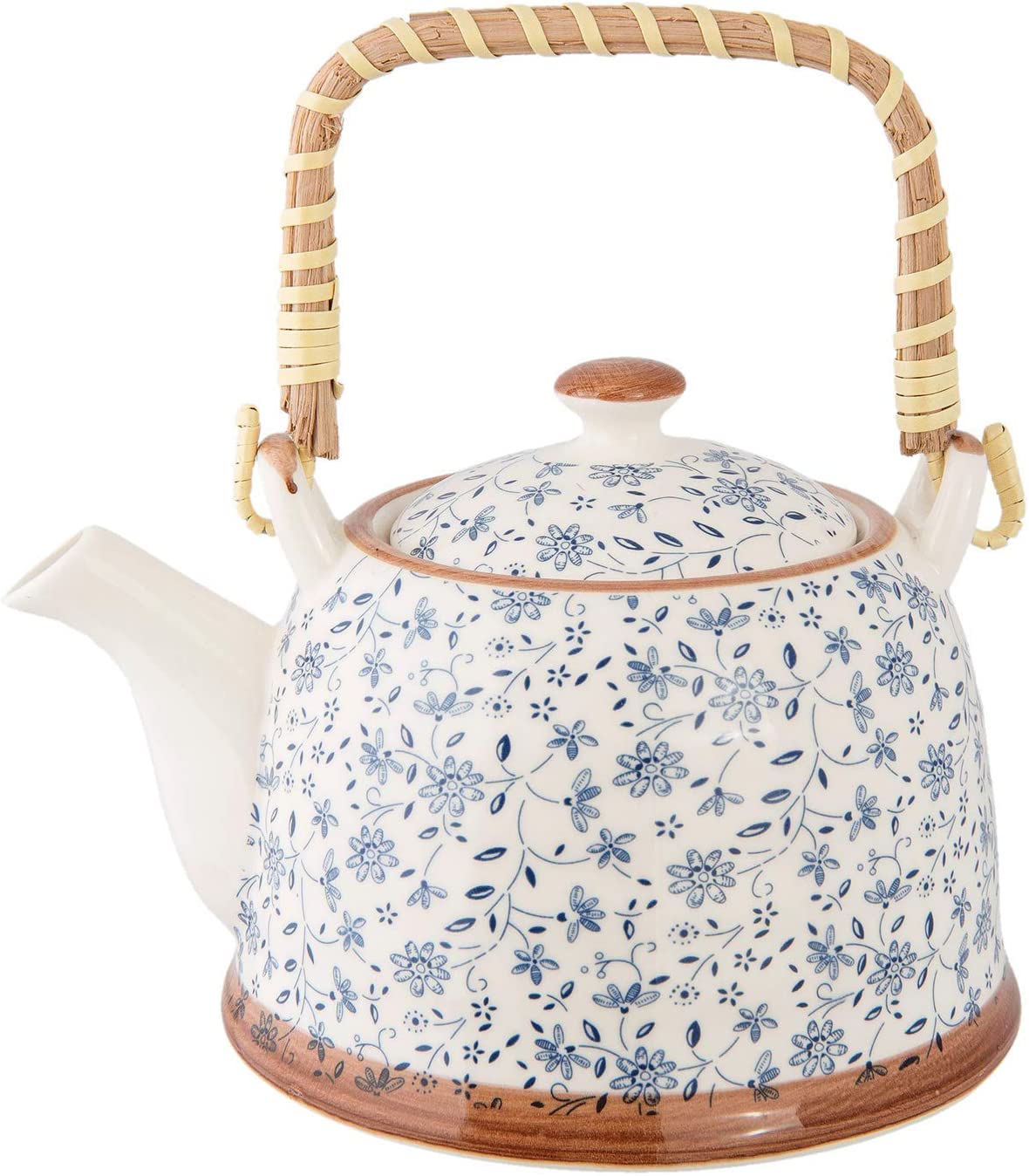 6CETE0012 Tea pot - Blue Flowers ca. Ø 5.5 x 5.5 in
