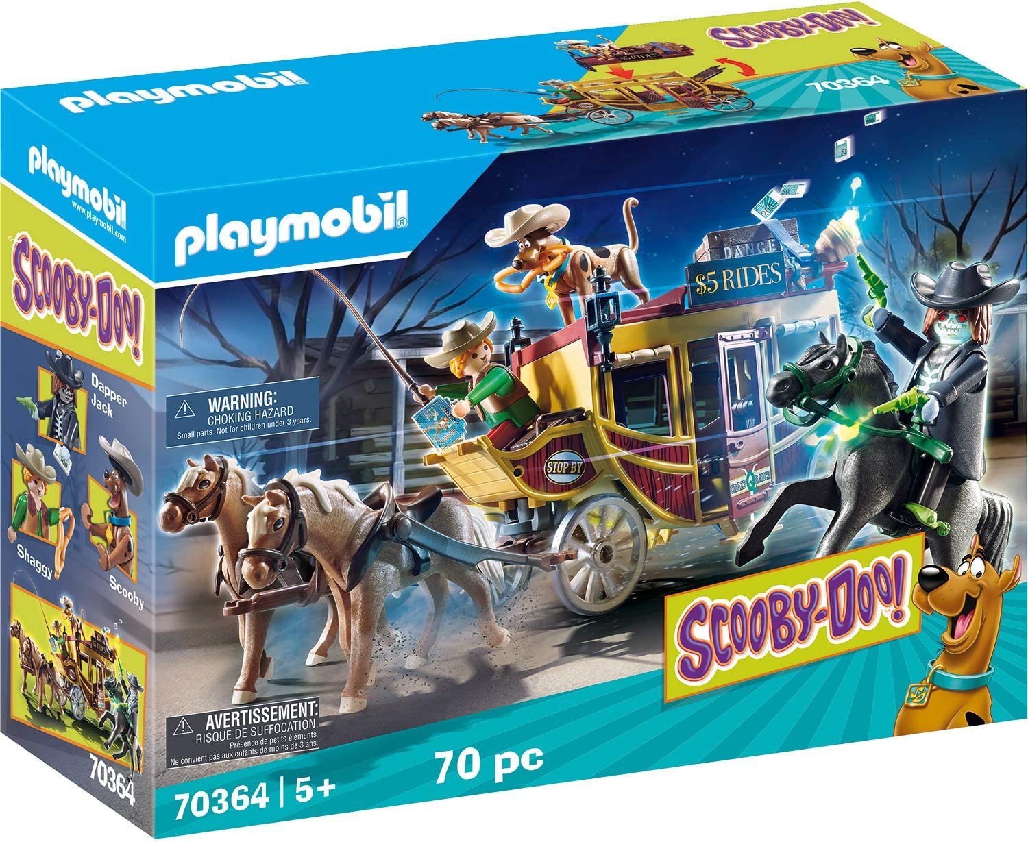 PLAYMOBIL 70364 Scooby-Doo Adventure in the Wild West from 5 Years and Abov