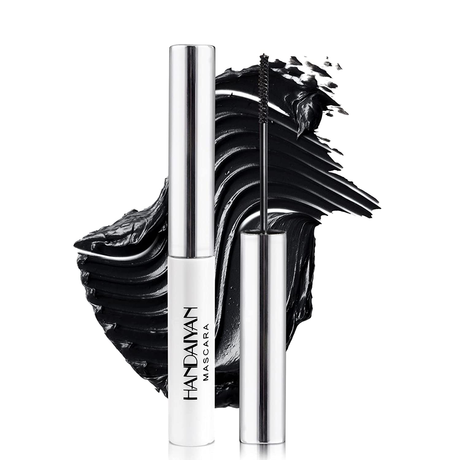 Anglicolor Colourful mascara, does not clump, waterproof and does not smear, fine brush green, black, white eyelashes for sensitive eyes (#01 black), ‎#01 black