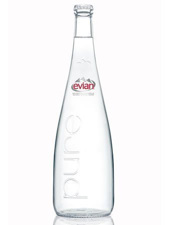 Evian (Evian) Flasche Mineralwasser 750ml Flasche X12