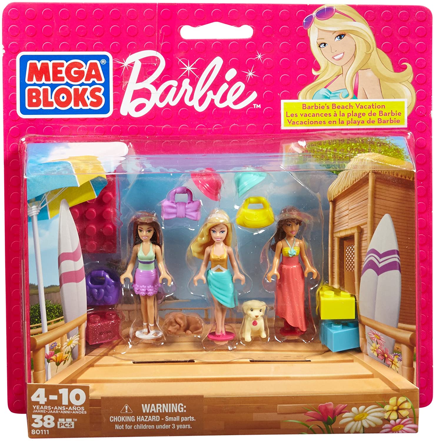Mega Bloks Barbie Beach Vacation (Multi-Pack)