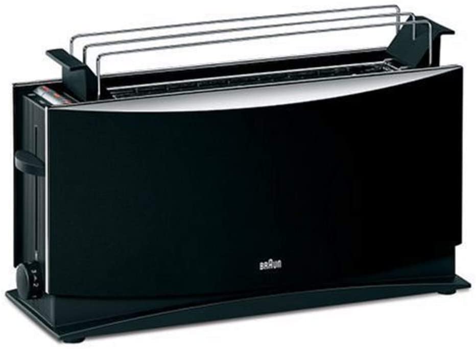 Braun Multiquick Toaster, Double Slot with Bun Attachment, Defrost Function, Crumb Drawer, Heat Insulated Housing