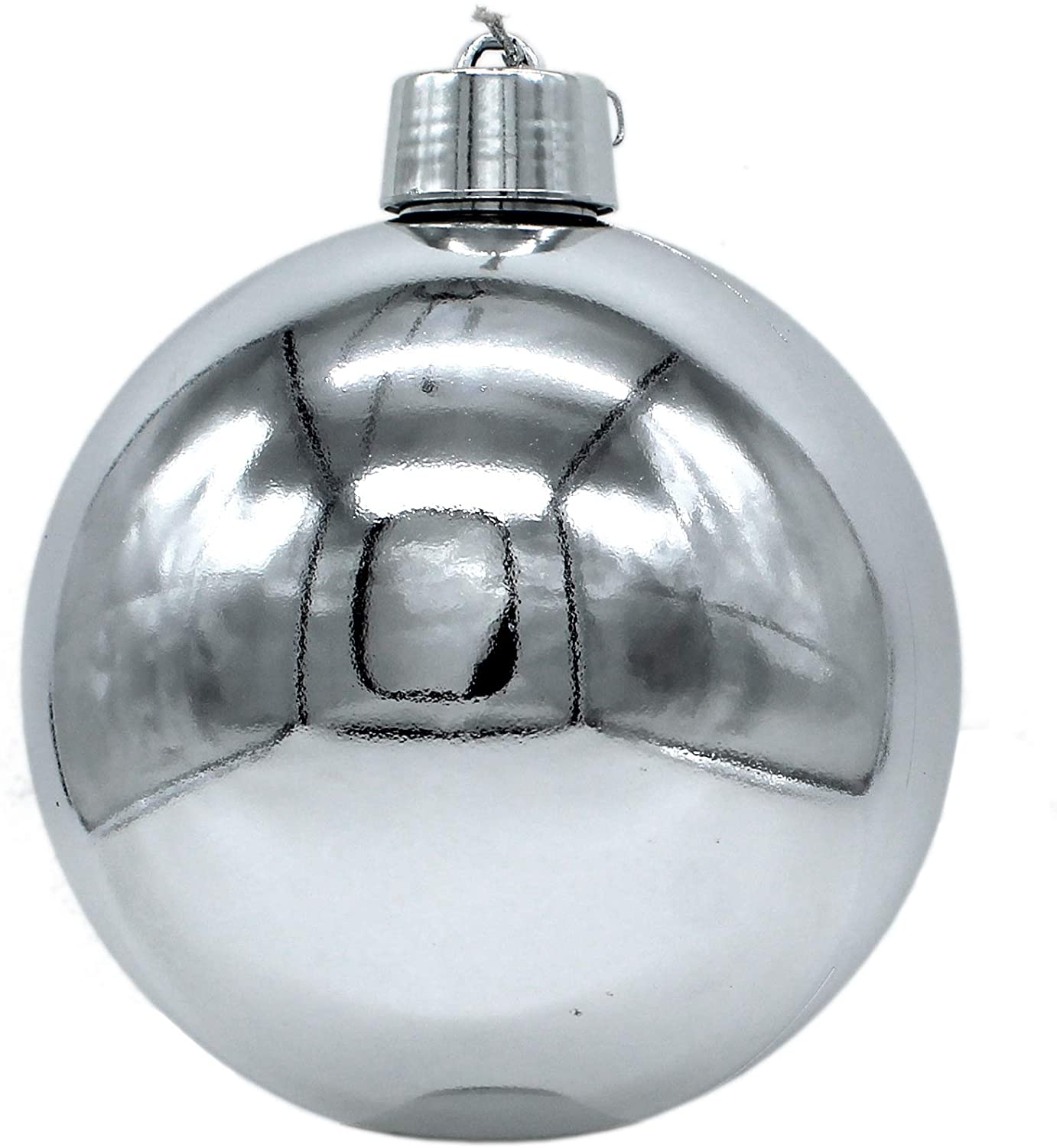 DARO Decorative Christmas Bauble XXL Diameter 20 cm - 1 piece Shiny Silver