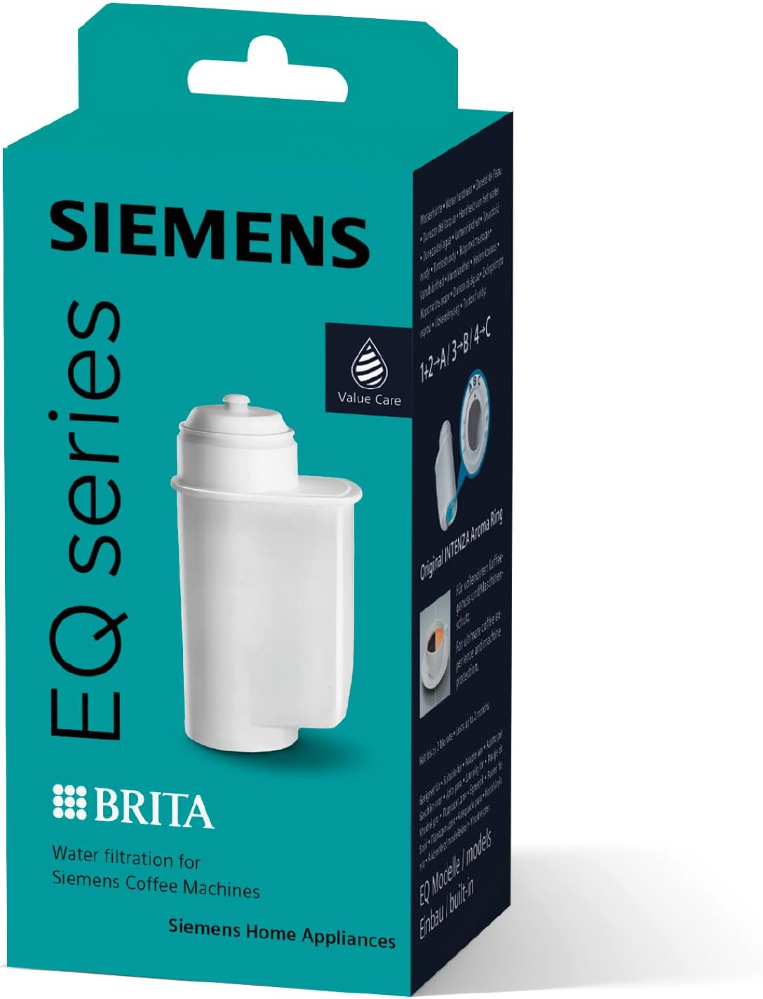 Siemens TZ70003 Water Filter for Espresso Machine TK7, Single