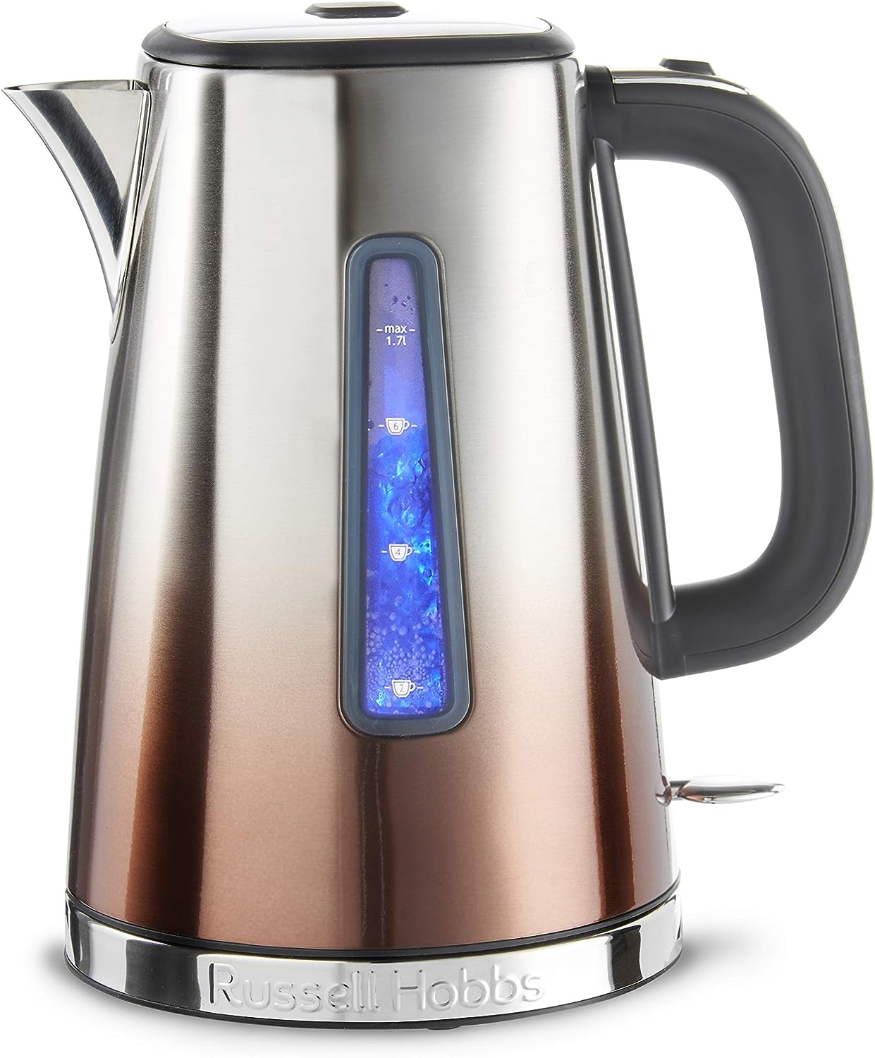 Russell Hobbs 25113 Eclipse Polished Stainless Steel and Copper Sunset Ombre Electric Kettle, 3000 W, 1.7 litres