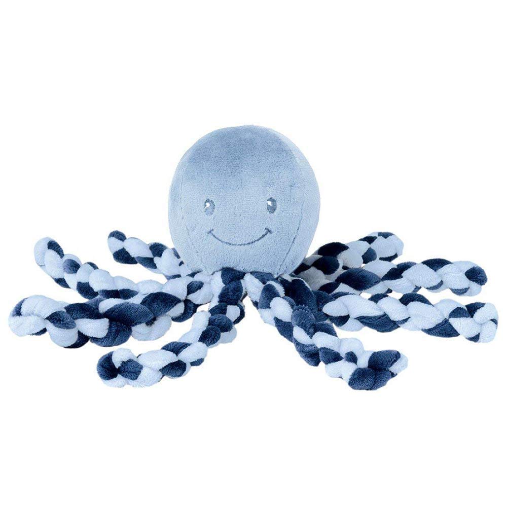 Nattou Octopus Soft Toy For Newborn And Precious Babies 23 Cm Blue
