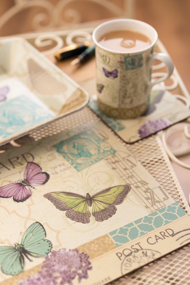 Creative Tops Postcard-Time for Tea Mug/ Coaster and Tray Gift Set