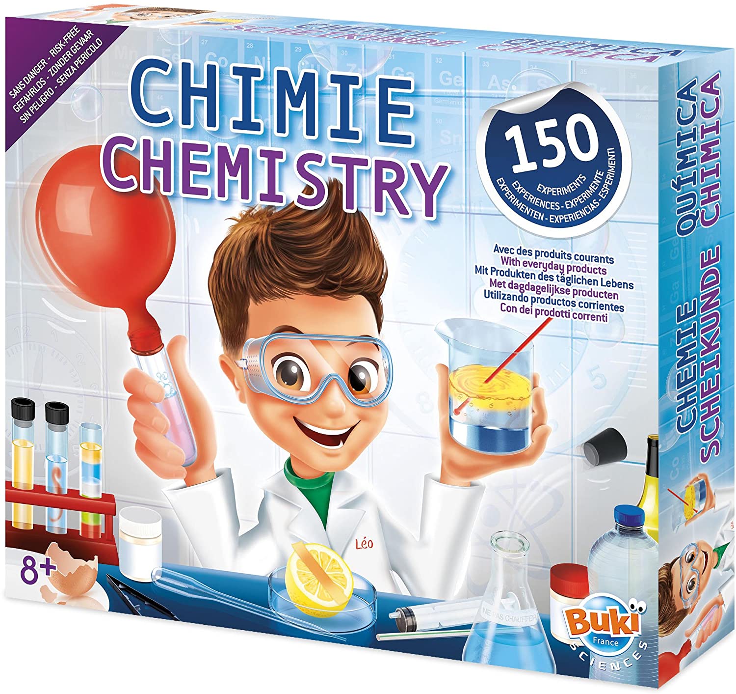 BUKI France Buki 8360-Chemistry 150 Experiments, White
