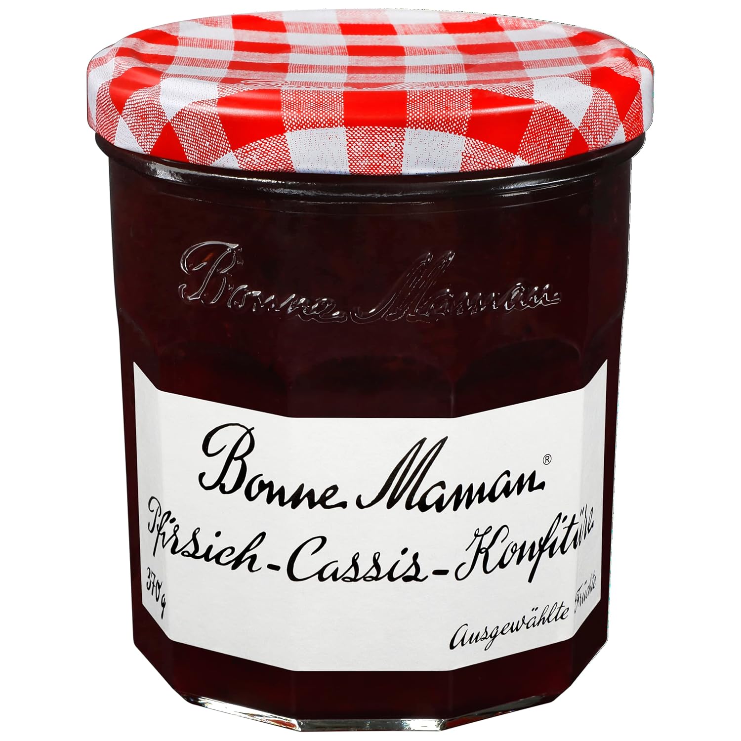 Bonne Maman Peach Cassis Jam Extra, 370 g