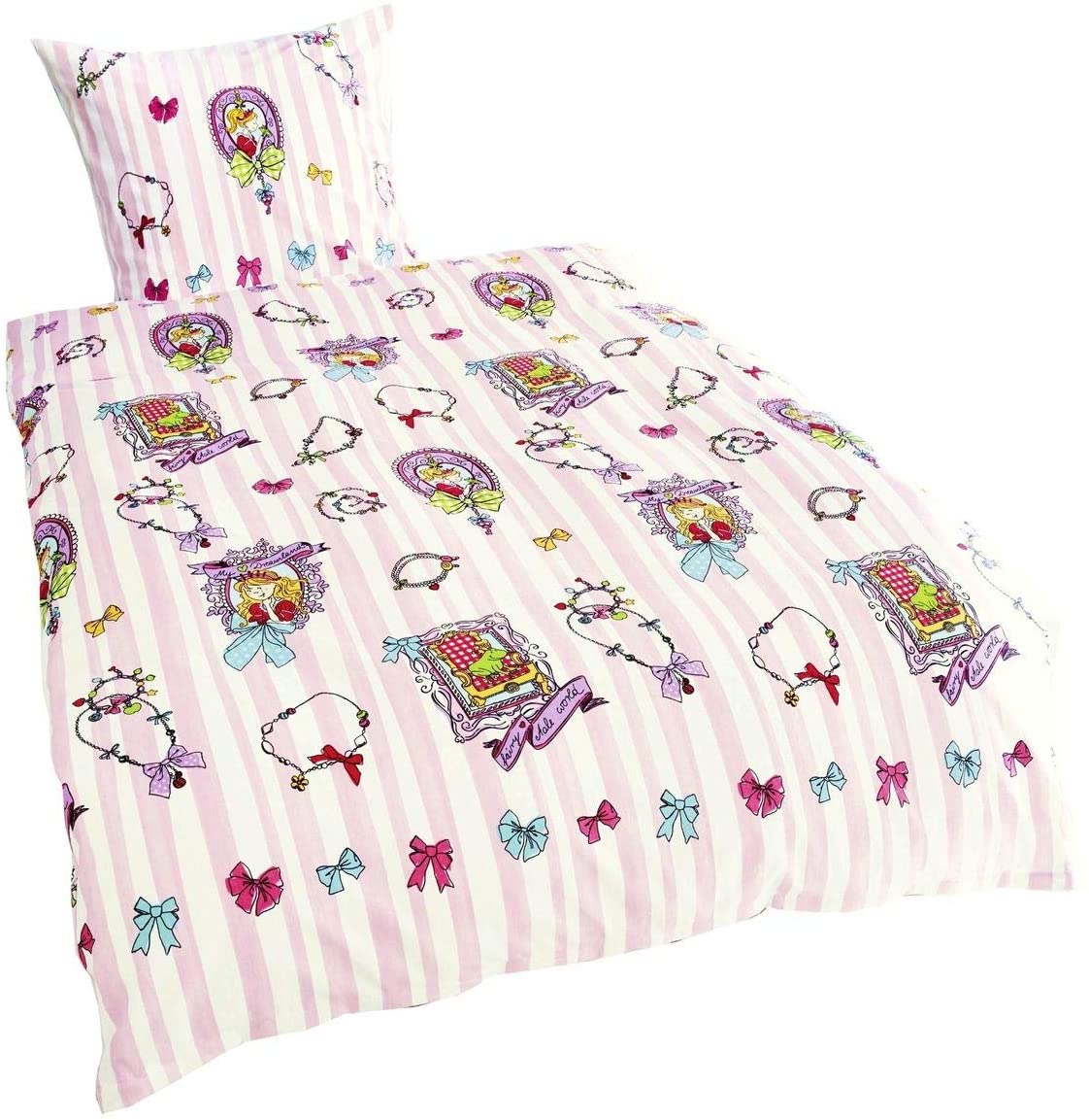 Bierbaum Biber Childrens Bed Linen 2 Pieces 135X200 Cm Princess Frog King 