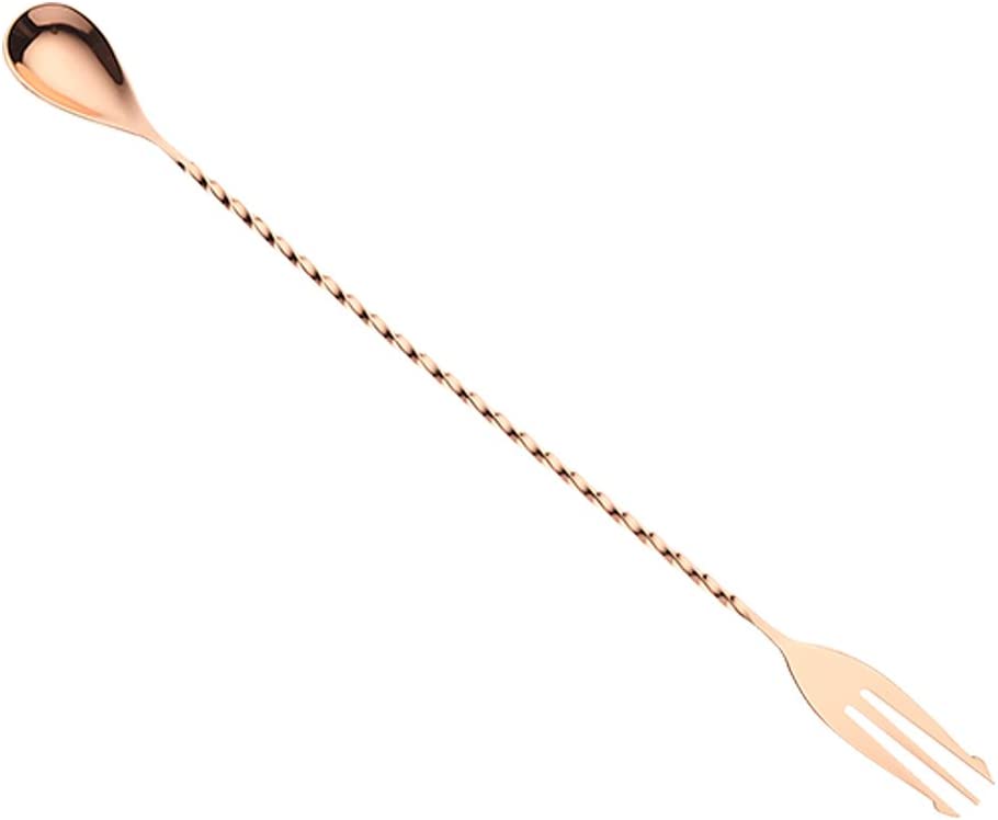 Barfly M37010 Standard 13 3/16-Inch Bar Spoon (33.5 cm Stainless Steel (Will Not Tarnish/Fade), copper