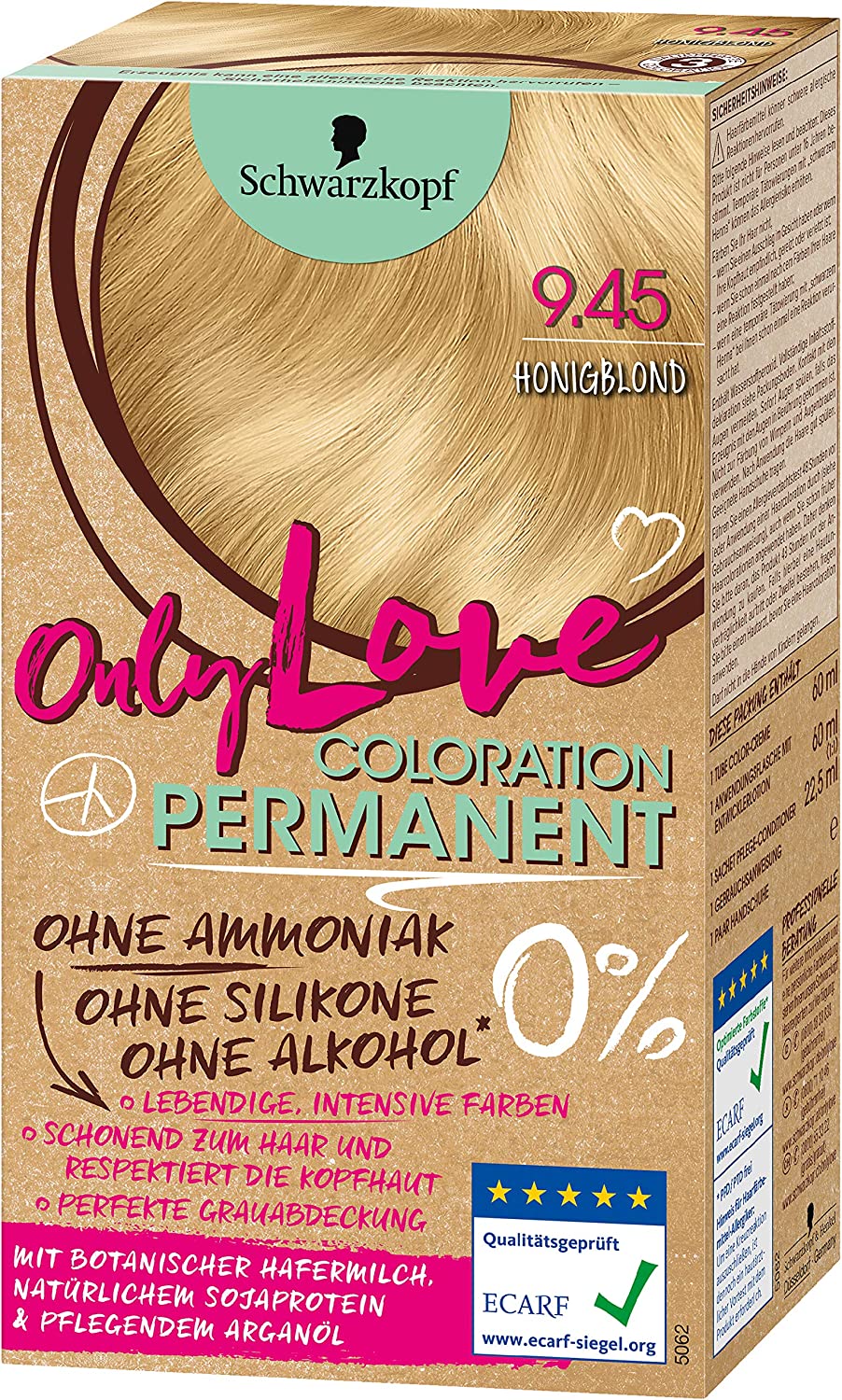 Schwarzkopf Only Love Coloration 9.45 Honey Blonde Level 3 143 ml