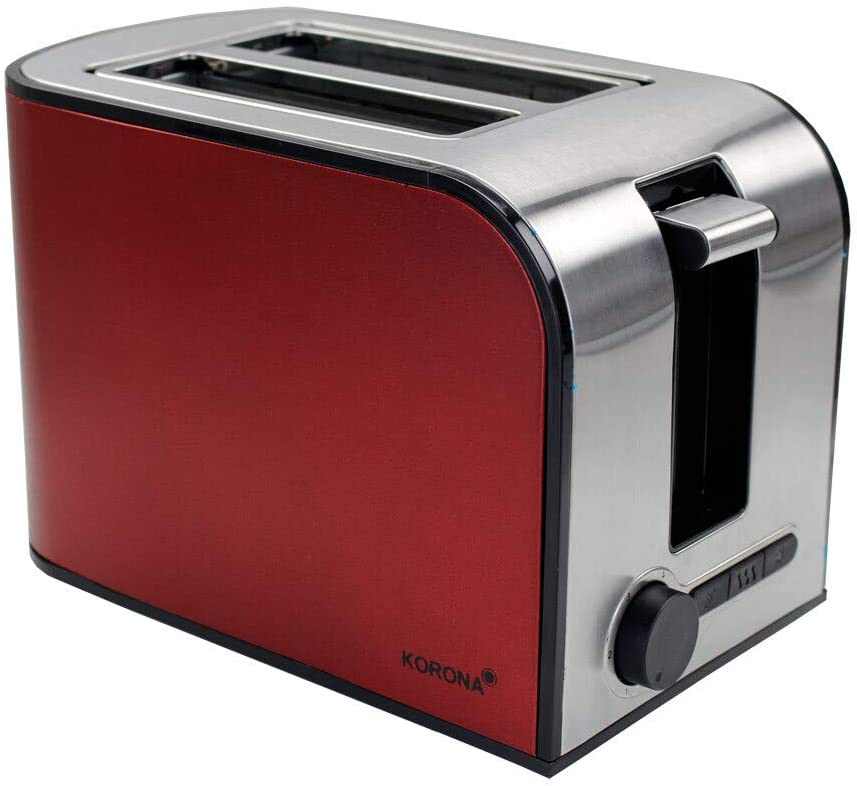 Korona 21340 Toaster Stainless Steel with Bun Attachment and Defrosting Function