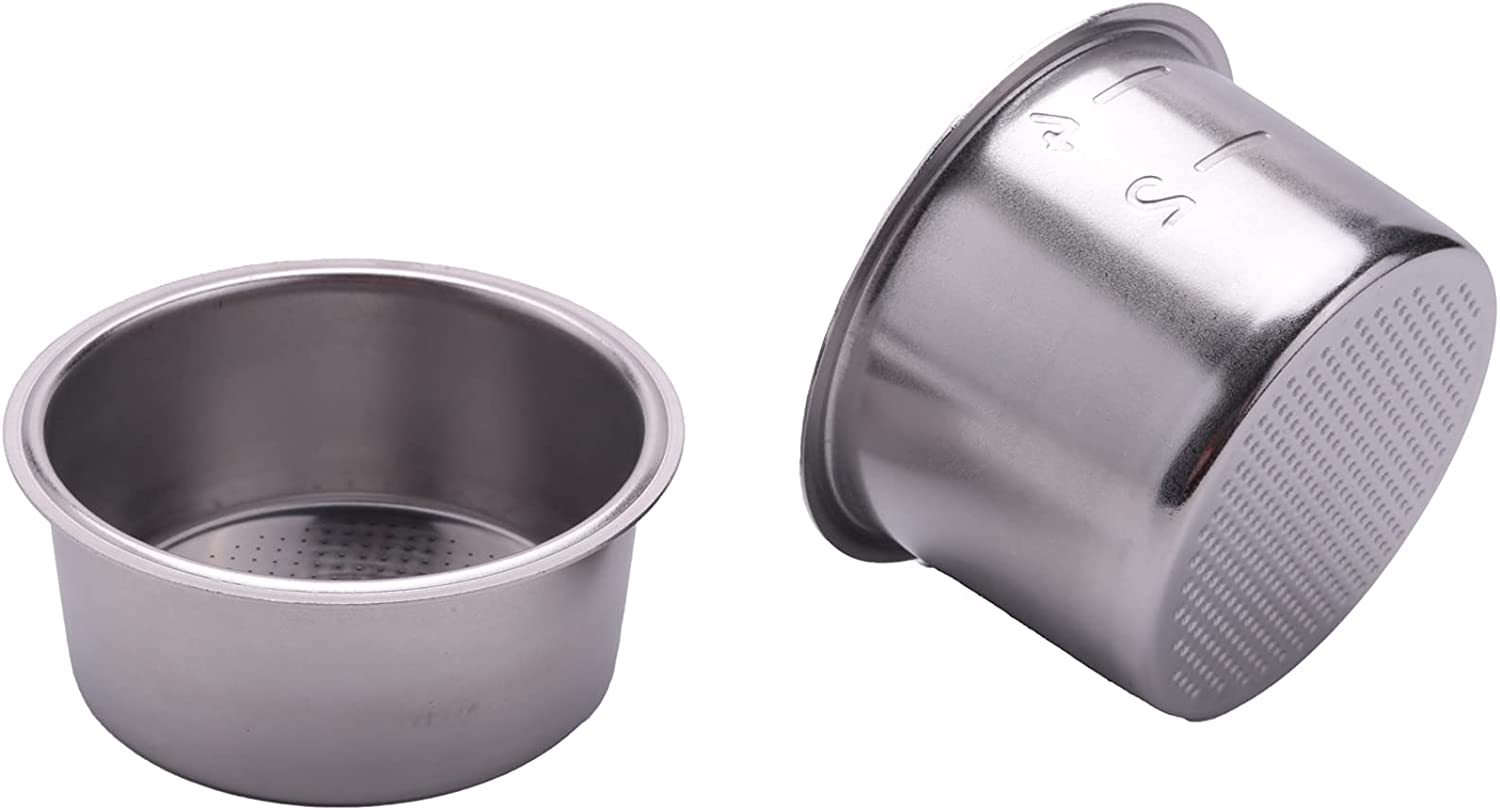 Shmillor 51 mm 2/4 Cup Filter Replacement Filter Basket for Coffee Bottomless Sieve TrrGer for Espresso Machines Parts