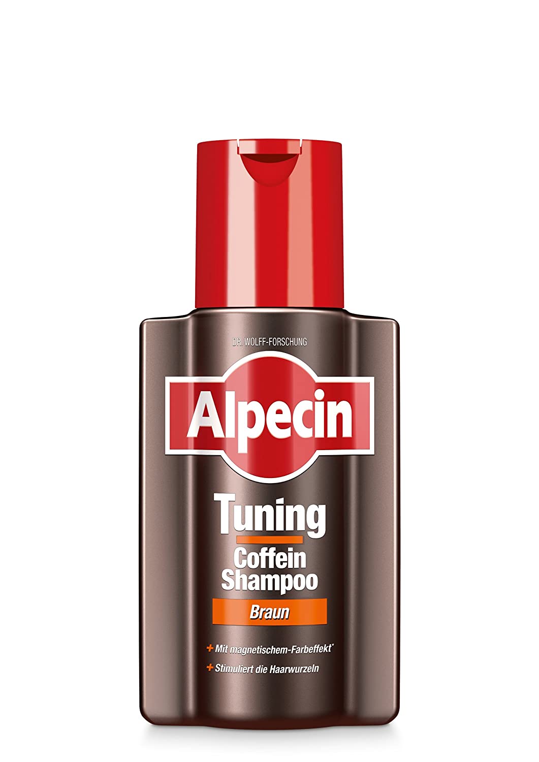 Alpecin Tuning caffeine shampoo, brown, 1 x 200 ml, colour tuning for daily hair washing