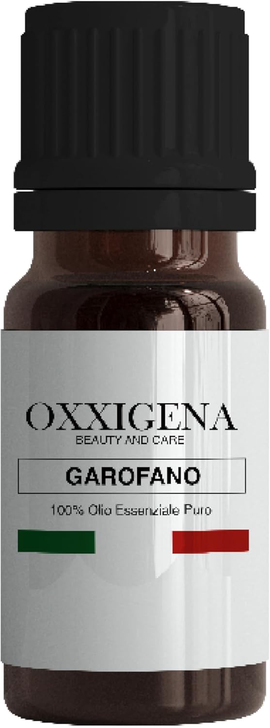 Oxxigena - Carnation Essential Oil - 10ml - Made in Italy - 100% Pure, Natural, Vegan, GMO Free - Ideal for Aromatherapy, Massage Mixes