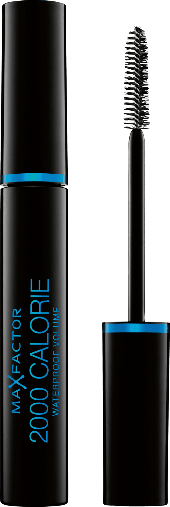 Max Factor Wimperntusche 2000 Calorie Waterproof Volume Rich Black, 9 Ml