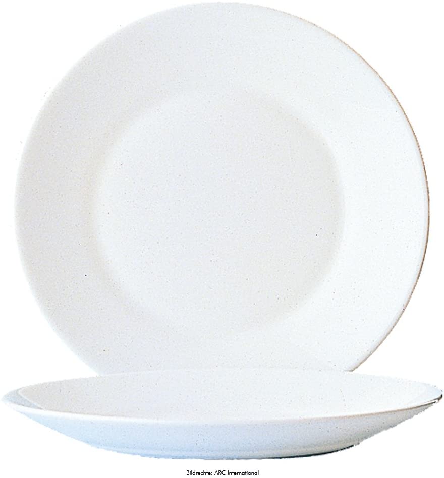 Arcoroc Tableware range for restaurants, plain, glass, 195 (diameter) mm / 7 ¾ inches