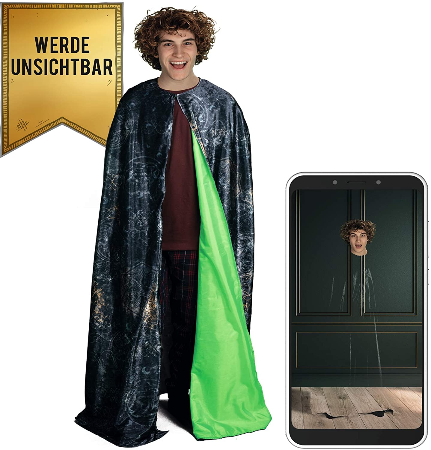 Dickie Toys Harry Potter Invisibility Cloak Costume With App Magic Cape Dea