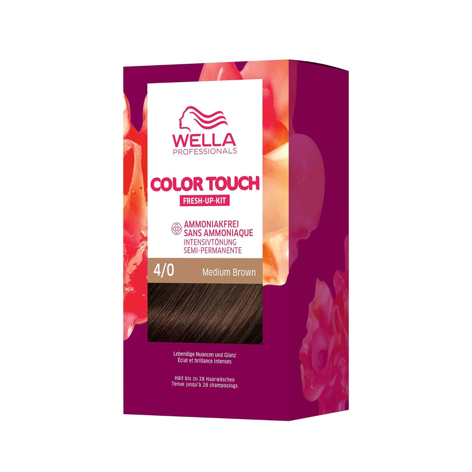 Wella Professionals Color Touch Demi -Permanent Hair Color Without Ammonia - Hair Dye for Color Refreshing and Gray Hair Coverage - Root Kit Including Hair Mask
