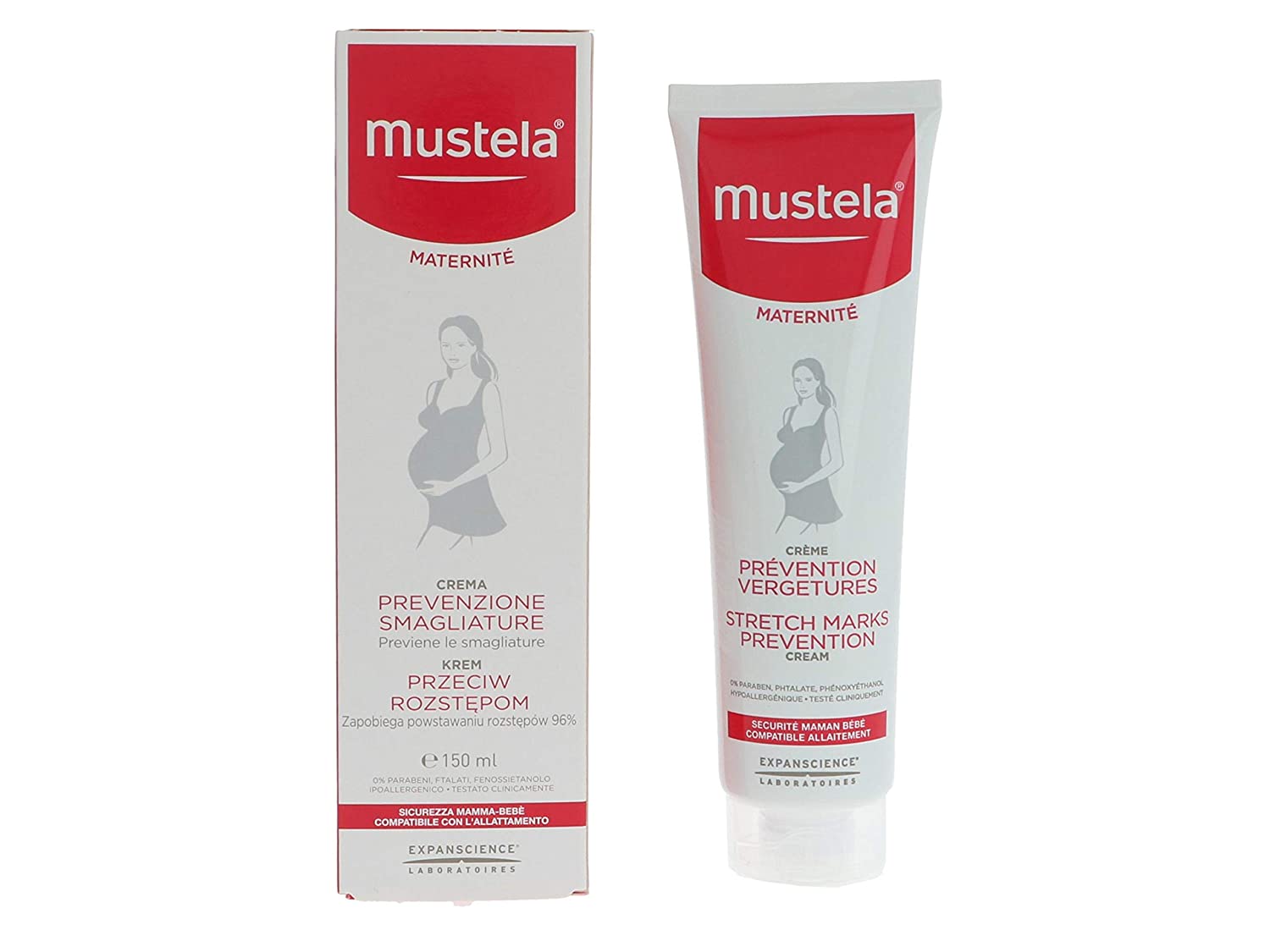 Mustela - Anti-Action Double Action - prevents stretch marks and helps to reduce shorter stretch marks - 150 ml, ‎único