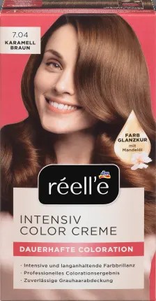 raelle Intensiv Color Creme Karamellbraun 7.04, 110 ml