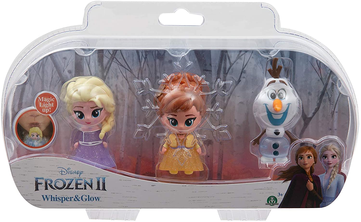 Frozen 2 Frn75000 Disney Frozen 2 3 Light Figures 7 Cm Whisper & Glow Tripl