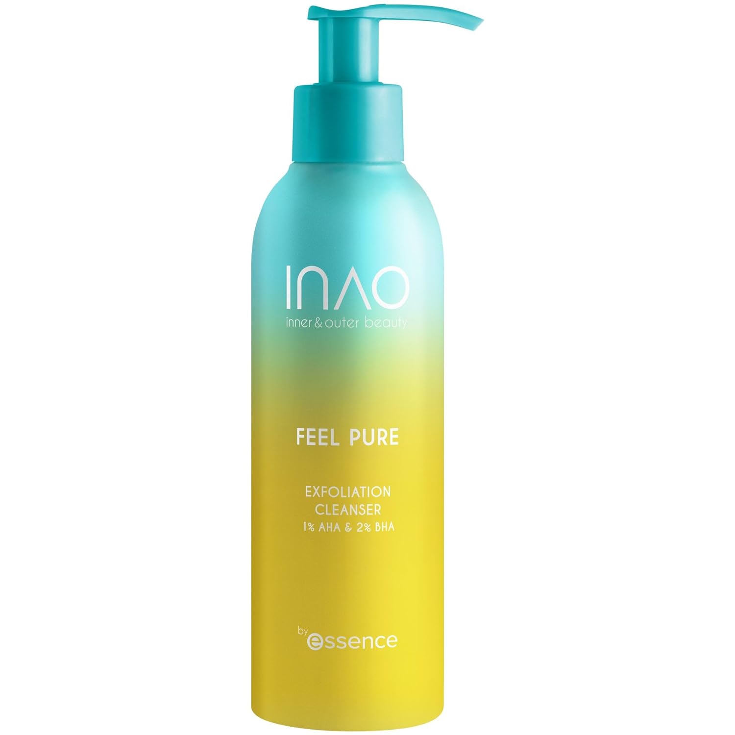 INAO Skincare Feel Pure Exfoliation Cleanser Gel Facial Cleanser with AHA, BHA & Niacinamide Mild Face Cleansing for Radiant Skin Complexion Exfoliating, Cleansing, Smoothing
