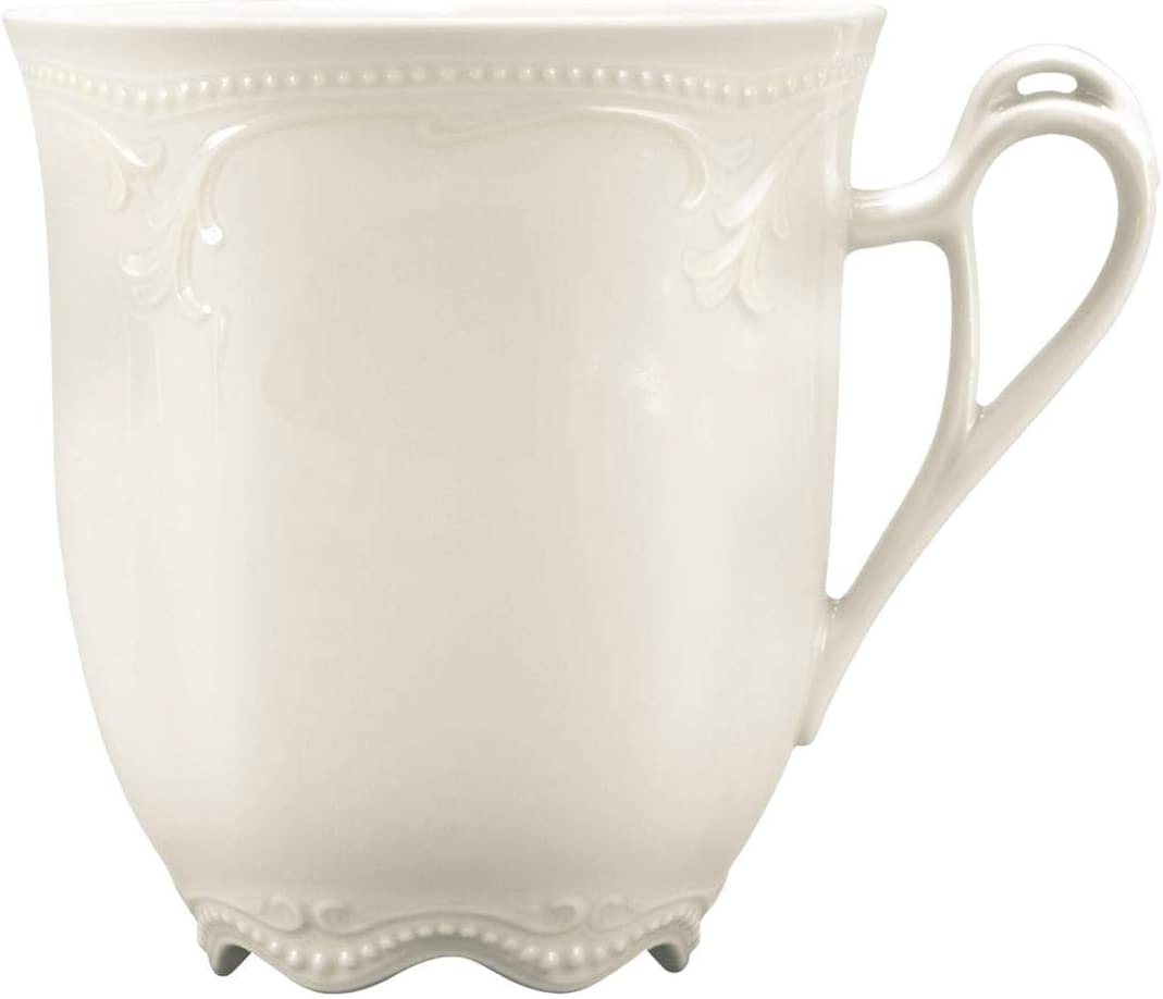 Seltmann Weiden Seltmann Ruby Plain Cream Porcelain Mug with Handle