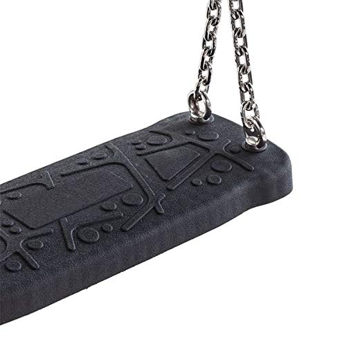 Klingl Spielger Klingl Style Xl Swing Seat - Black - Chain To Choose From - Galvanised Or S