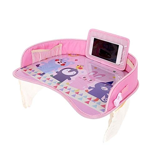 KGCA Baby Car Seat Safety Compartment Children\'s Vehicle Waterproof Carrier Plate Multifunctional Pink